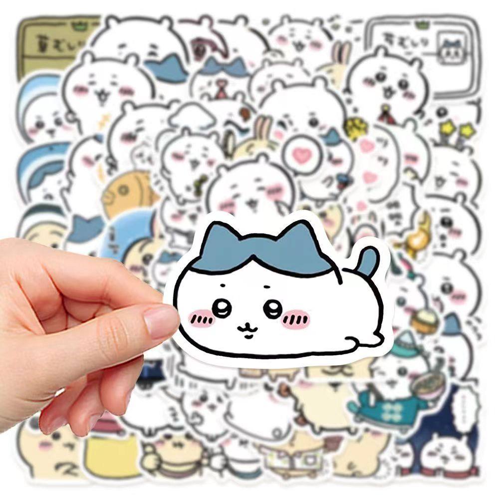 120张chiikawa吉伊卡哇贴纸卡通可爱冰箱贴画装饰diy手机电脑ipad,淘宝优惠券,粉丝福利购,淘宝优惠卷