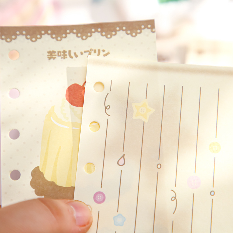 纸先生M5内页甜品派对便签手账本替芯韩系笔记活页本苹果彩色内芯 - 图0