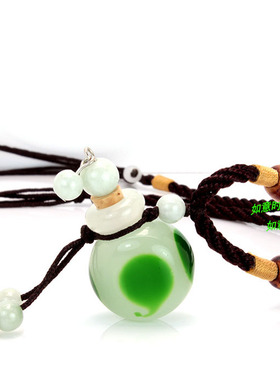 日韩风琉璃精油小巧香水瓶吊坠