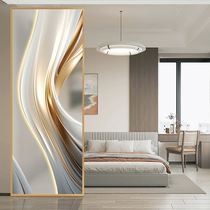 Light Extravagant Frosted Glass Screen Minimalist Home Entrance Into The House Bathroom Toilet Half Wall Partition Shelter Customisation