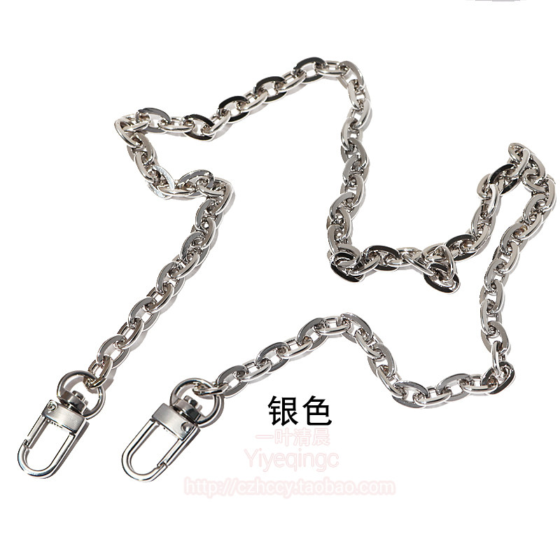 手机壳链条银色浅金色8mm金属链扁O形提手链 装饰链条小包 包带链,淘宝优惠券,粉丝福利购,淘宝优惠卷