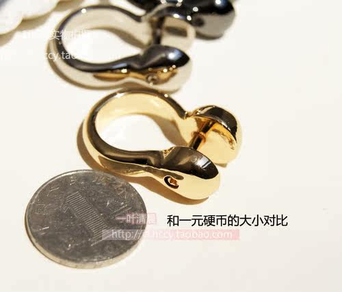 DIY合金配件耳机螺丝D扣  包带链条活动耳朵DIY五金配件 - 图0