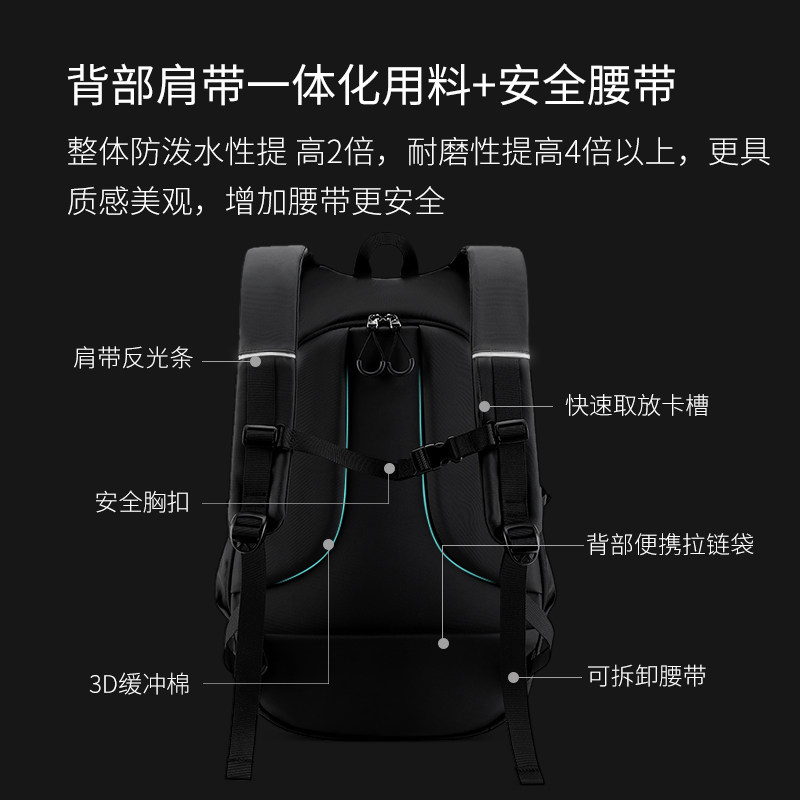 头盔包骑行摩托车骑士男防水双肩包 艾伯斯箱包双肩背包