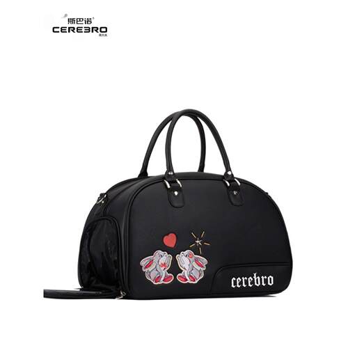 cerebro斯巴诺高尔夫女士衣物包卡通刺绣手提球包golf皮革服装包 - 图3