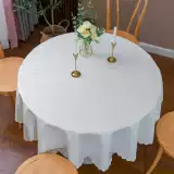 Круглый столик без ткани. Странно -защитное водонепроницаемое гидроизоляция 2024 Новый светлый роскошный высокоуровневый высокий уровень.