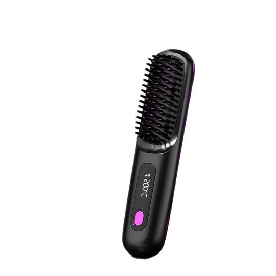 Hair straightening comb cross-border wireless hair straightening comb negative ion