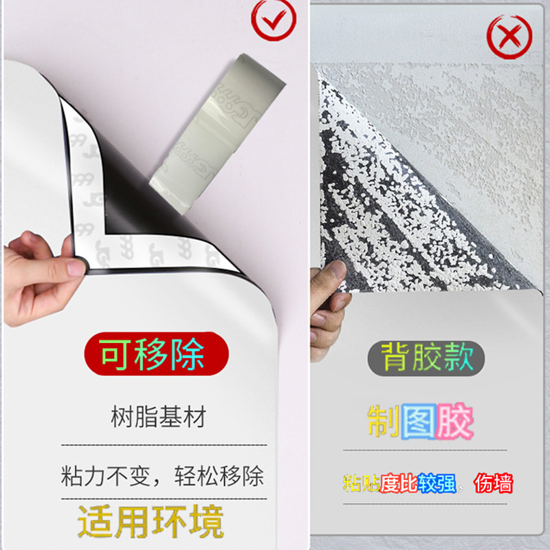 白板墙贴磁性可移除擦写定制环保自粘办公家用儿童绘画涂鸦墙贴纸,淘宝优惠券,粉丝福利购,淘宝优惠卷