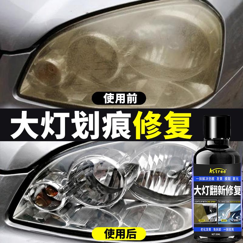 大灯翻新修复液工具套装汽车灯罩发黄氧化外壳镀晶镀膜剂 - 图1