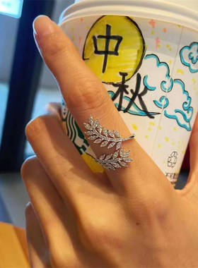 简约气质高级感戒指女开口ins小众设计网红小清新甜美食指小红书