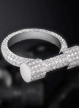 新品欧美经典ins戒指女马蹄系列指环 微镶时尚食指戒指环百搭气质