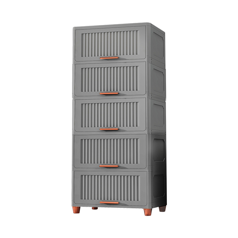 多层翻盖式收纳柜子客厅储物柜厨房缝隙置物架卧室床头柜宝宝衣柜 - 图3