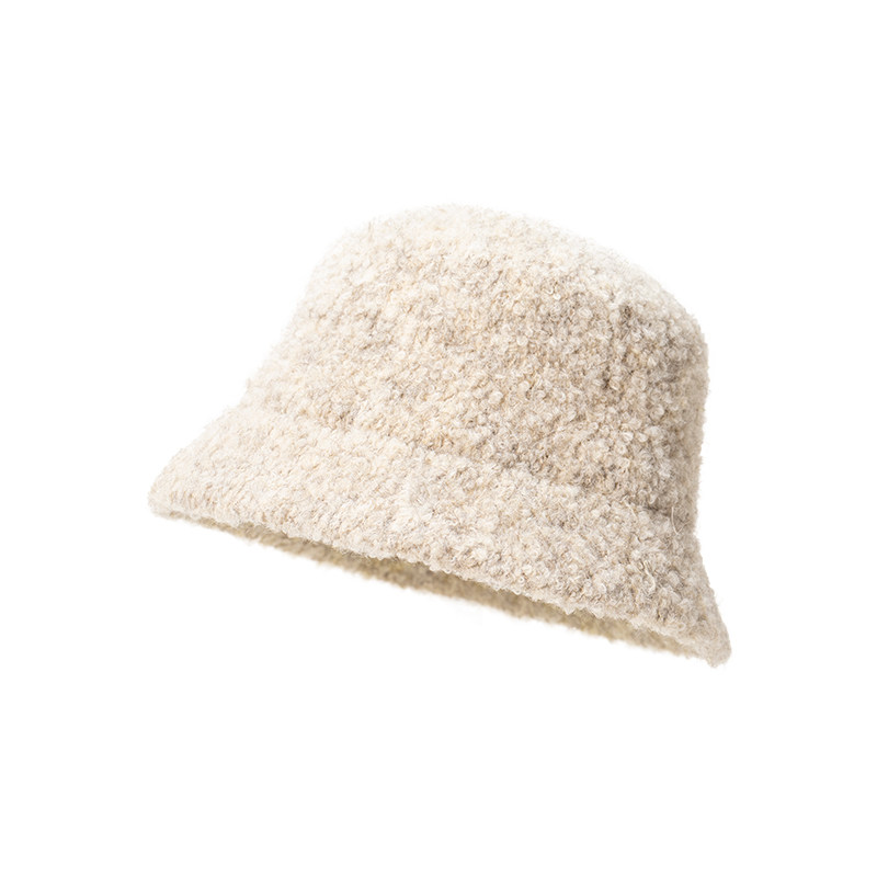 FANCET帽子女冬季渔夫帽针织毛绒百搭新款韩版小檐护耳显脸小盆帽,淘宝优惠券,粉丝福利购,淘宝优惠卷