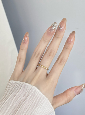 5D点钻黄金戒指半壁江山排戒