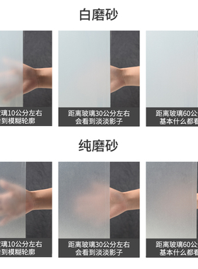 摩西饰家免胶透光不透明玻璃贴纸