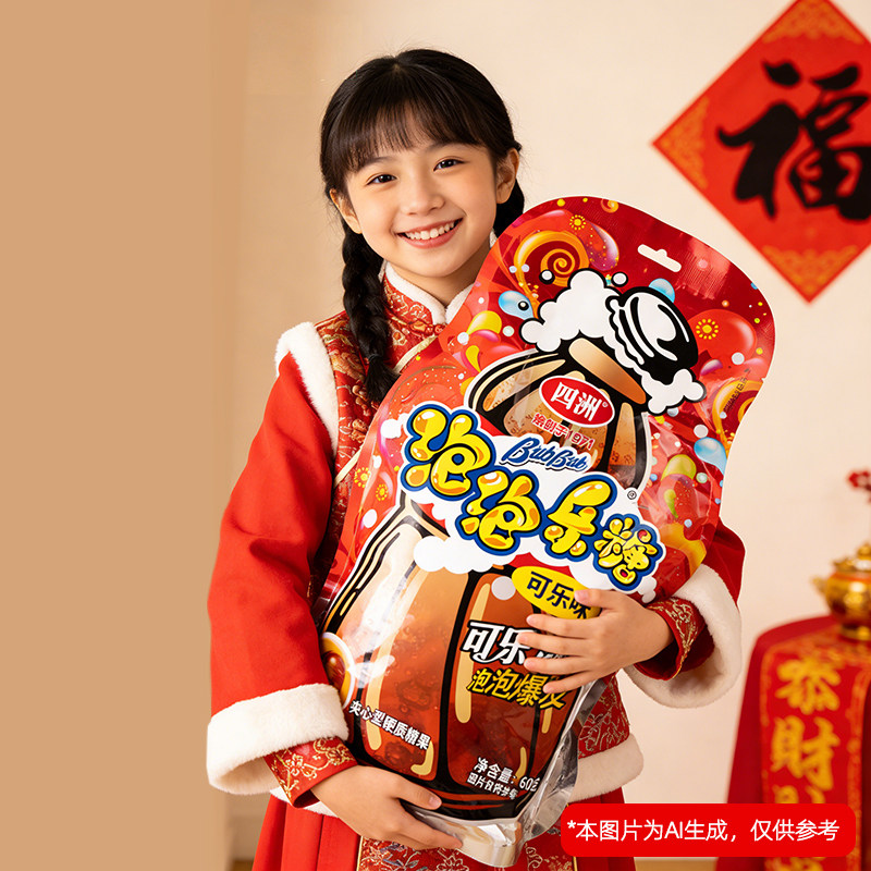 四洲年货可乐年糖泡泡乐夹心糖大礼包糖果哄孩幼儿园礼物结婚喜糖,淘宝优惠券,粉丝福利购,淘宝优惠卷