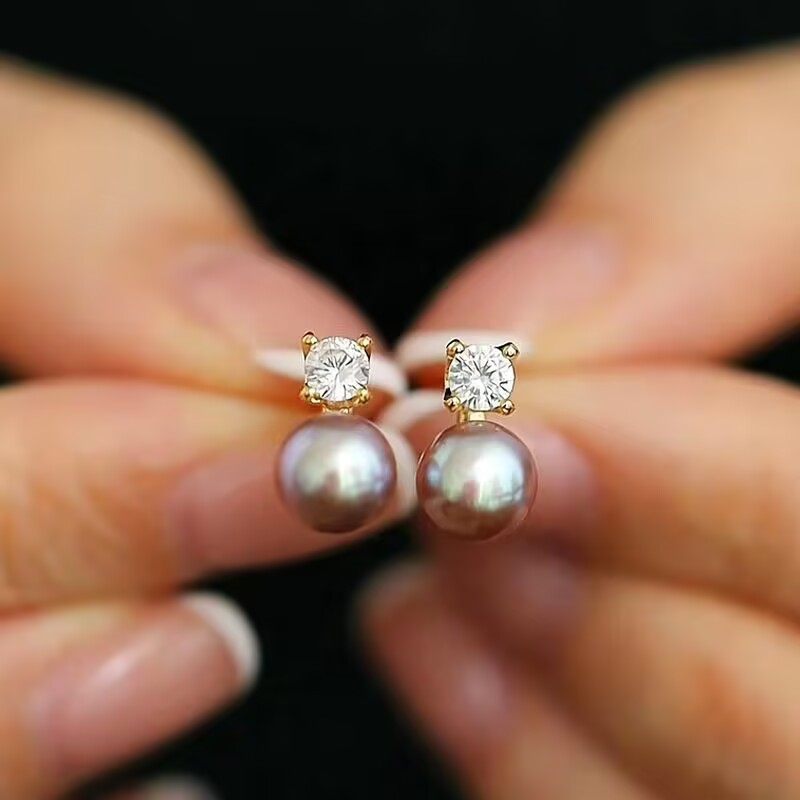 扁圆天然淡水珍珠耳钉女925银针简约百搭耳饰送闺蜜女友,淘宝优惠券,粉丝福利购,淘宝优惠卷