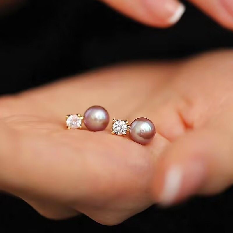 扁圆天然淡水珍珠耳钉女925银针简约百搭耳饰送闺蜜女友,淘宝优惠券,粉丝福利购,淘宝优惠卷