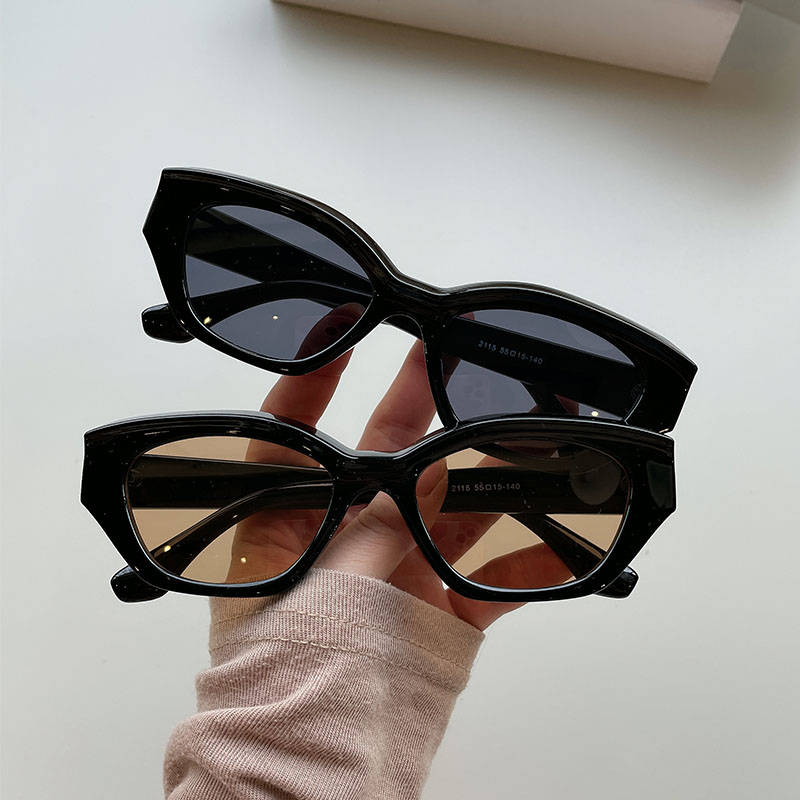 王鹤棣同款猫眼墨镜女高级感ins2023欧美风摆拍凹造型潮太阳眼镜 - 图0
