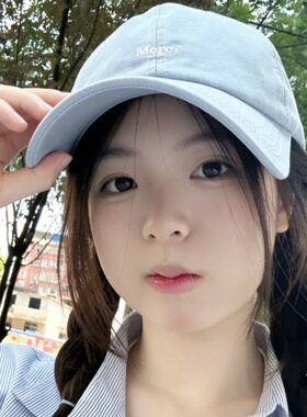 字母宽檐棒球帽女春秋显脸小遮阳