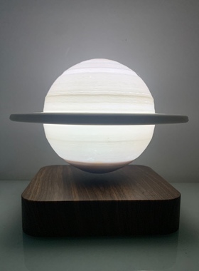 磁悬浮月球灯3d打印14厘米直径月亮灯卧室氛围灯七夕礼物一件代发