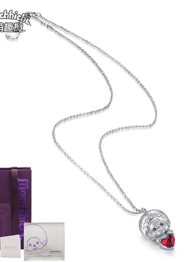 萌趣趣风爱心小众礼物锁骨链