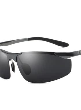 潮男士开车眼镜时尚户外休闲运动型太阳镜旅行偏光墨镜送运动帽子