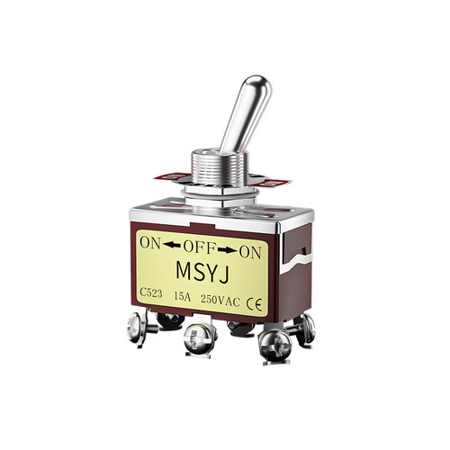 12mm钮子开关15/32A大电流两三6脚2/3档扭子纽子复位摇臂拨动电源 - 图3