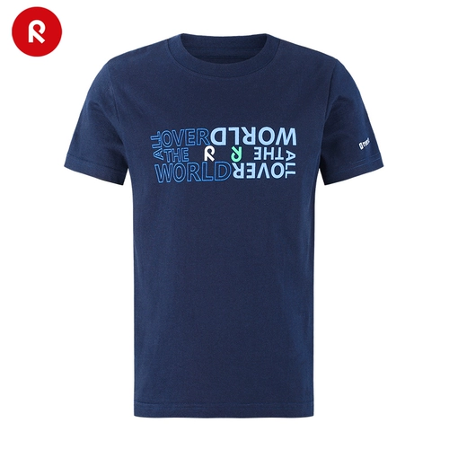 Reima, детская хлопковая комфортная тонкая футболка для мальчиков для отдыха, короткий рукав