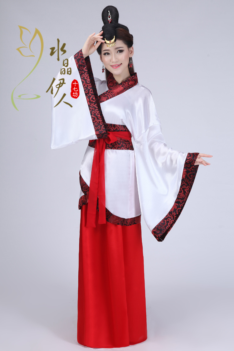 水晶伊人十七坊服饰旗舰店新款女汉服曲裾古装仙女装汉服女学生成人礼毕业季摄影服装0