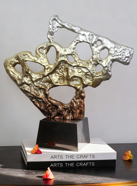 中古抽象艺术大理石雕塑摆件