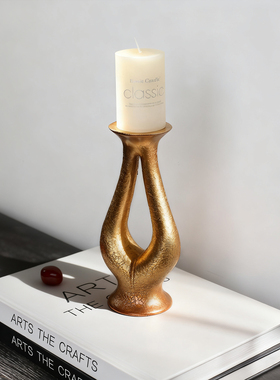 中古艺术烛台摆件餐厅餐桌