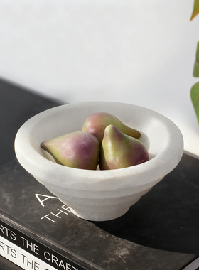 天然几何云石果盘托盘摆件