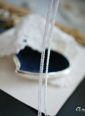 繁星闪沙纯银短款锁骨链