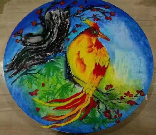 圆形粘土板密度板奥松板手工制作材料粘贴板黏土板圆形画板白胚 - 图1