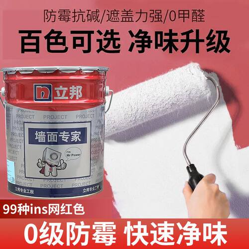 立邦内墙墙面专家乳胶漆室内环保家用自刷翻新修补白色防霉净味漆 - 图1