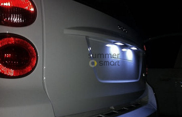适用于09-14款Smart汽车 车身改装配件 斯玛特专车专用LED牌照灯 - 图3