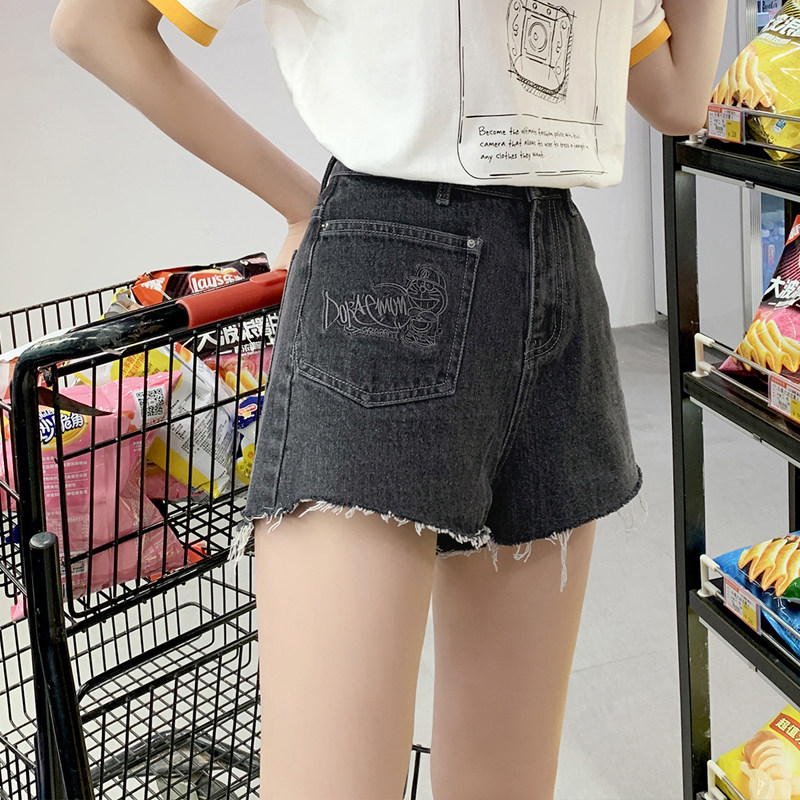  毛菇小象牛仔裤