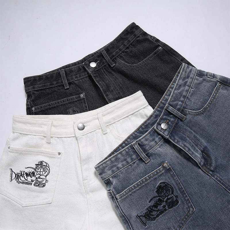  毛菇小象牛仔裤