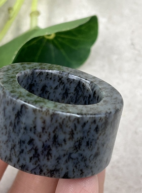 新疆和田玉糖玉意境平安如意扳指戒指圈口22指环把玩戒圈包邮男女