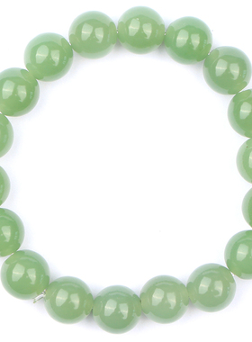 俄料手链碧玉鸭蛋青梵峙