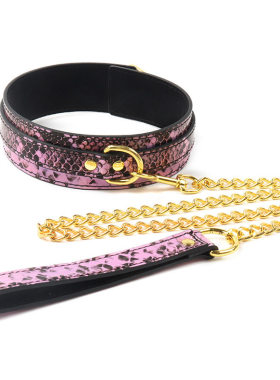 性空山*puppy轻奢蛇皮项圈颈环choker牵引绳高级