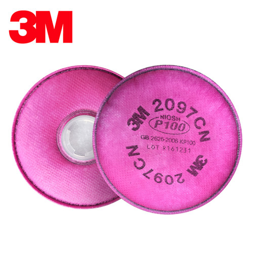 3M 2097CN防尘滤棉 P100过滤活性炭有机蒸气异味焊玻璃纤维 - 图0