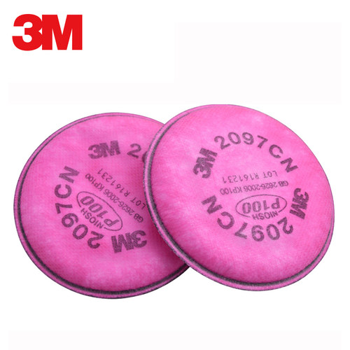 3M 2097CN防尘滤棉 P100过滤活性炭有机蒸气异味焊玻璃纤维 - 图1