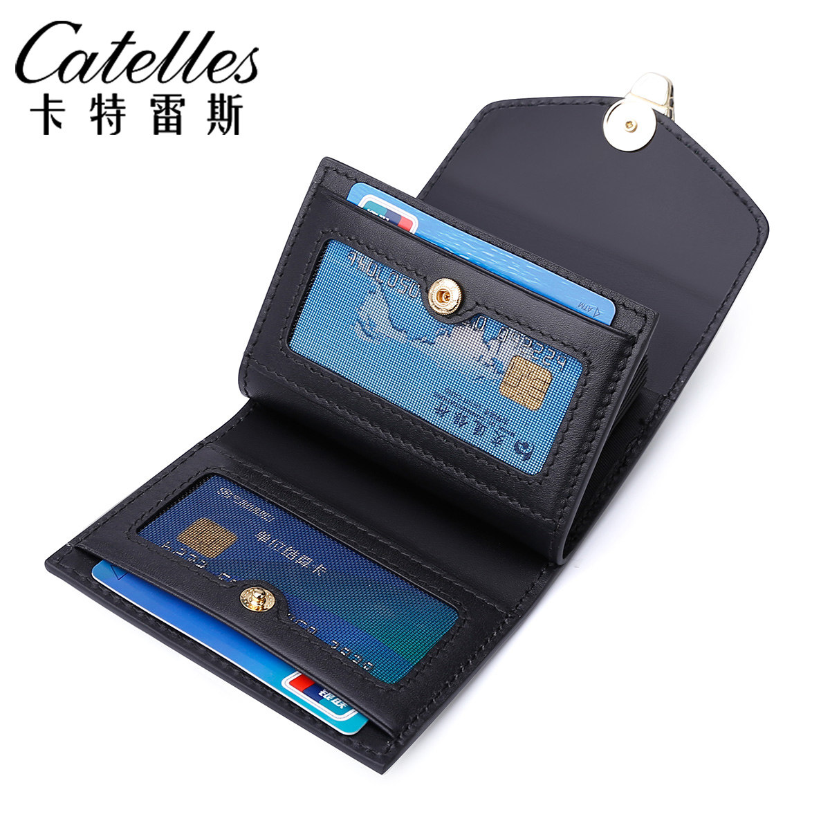 2020新款珍珠鱼皮卡包女进口零钱包 卡特雷斯卡包