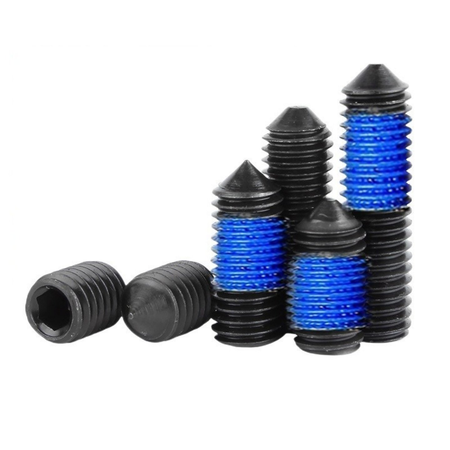 12.9级黑色尖端内六角机米点胶螺丝涂胶带胶防松M2M2.5M3M4M5M6M8,淘宝优惠券,粉丝福利购,淘宝优惠卷