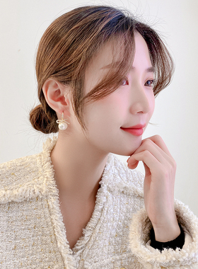 耳环韩国气质网红法式大蝴蝶结女