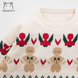 Детский демисезонный элитный трикотажный свитер, семейный стиль