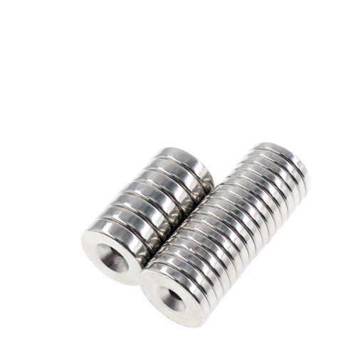 圆形打孔吸铁石 圆形沉孔强磁铁 D20 宽度20mm 高度3/4/5MM - 图2