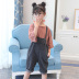 Cô gái sling quần short phù hợp 2019 denim mới mùa hè Trẻ em 12 tuổi lỏng lẻo gas bé gái mặc quần - Quần đồ cho bé gái Quần