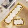 Kitchen oil-proof and waterproof floor mats, non-slip, dirt-resistant and wear-resistant floor mats, no-wash striped kitchen floor mats, easy-care carpet mats